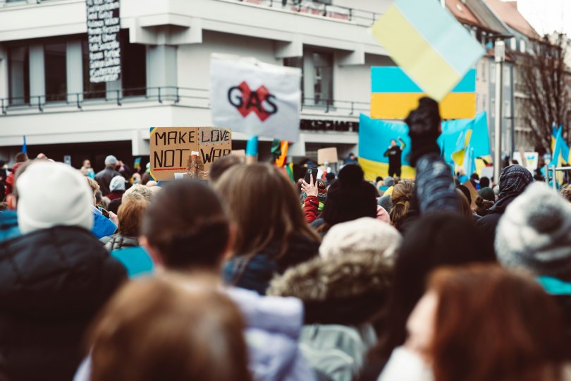 manifestation contre la guerre en Ukraine