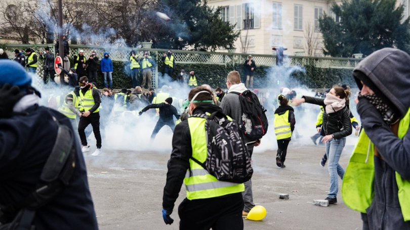 Yellow vest protest, January 5, 2019. 